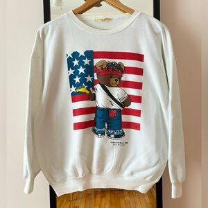 Vintage 1985 Bruce Springsteen Rock’n Bears crewneck sweater band tour concert